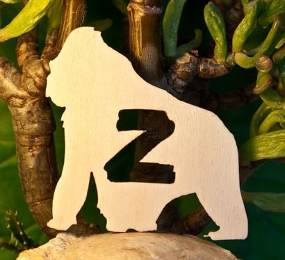 Alfabeto Gorilla  - Lettera Z