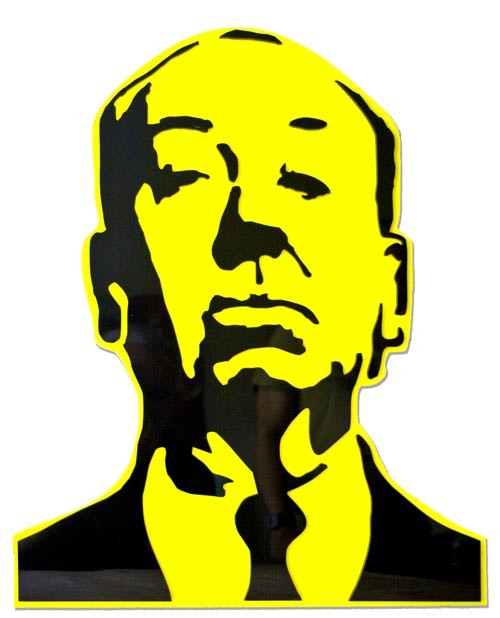 ALFRED HITCHCOCK  quadro tridimensionale