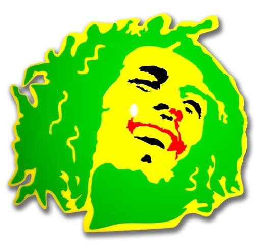 Bob Marley verde giallo