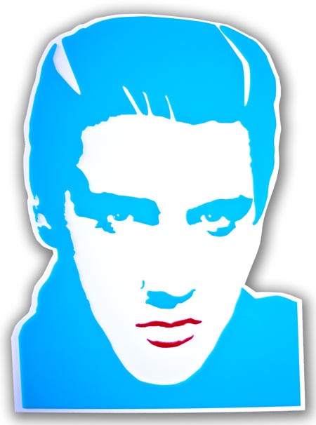 Elvis presley ritratto in blu