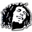 BOB MARLEY bianco nero wall hanging