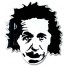   Albert Einstein ritratto tridimensionale