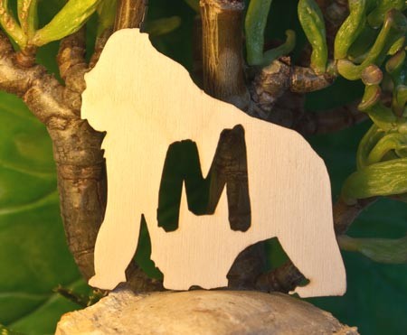 Alfabeto Gorilla - Lettera M