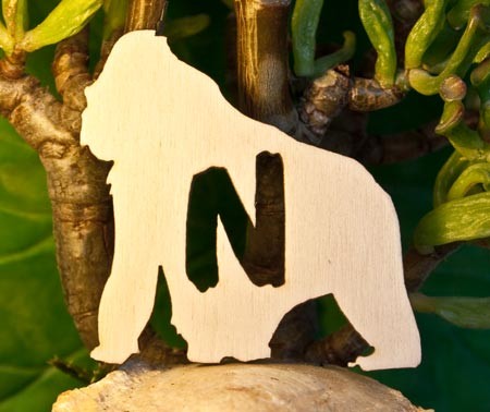 Alfabeto Gorilla - Lettera N