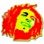 BOB MARLEY red yellow