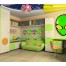 Green alien   alternating with grey alien - wall hanging