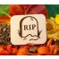 Lapide con scritta RIP